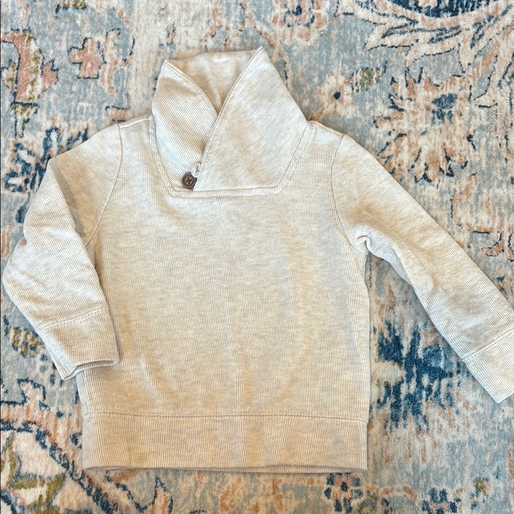 Old Navy Cream Knit Sweater Shawl Neck